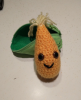 A plush ear of corn, shucked