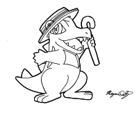 Ragtime-themed Totodile